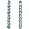 SYLXBM 4 6 8 piastra guida e set catena for sega for mini motosega elettrica sostituzione catena di ricambio accessori for carpenteria falegname giardino (Color : 4 INCH Chain x2, Size : 1)