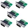 Oiyagai 5 Pezzi Adattatore Terminale D-sub DB9, Scheda di Sblocco 9 Pin, RS232, Porta Seriale Senza Saldatura (Maschio Rivettato)