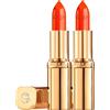 L'Oreal Paris L'Oréal Paris Color Riche Satin Rossetto Idratante 8H Lunga Durata con Vitamina E Finish Satinato Colore 163 Orange Magique - 2 Cosmetici