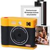 KODAK Mini Shot 4 Era 4PASS 2-in-1 Fotocamera Istantanea & Stampante Fotografica (10x10cm) (Fotocamera Istantanea + 10 Fogli inclusi + Pacchetto con 60 Fogli, Giallo)