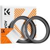 K&F Concept 2 pcs Anello Adattatore Step-Up da 43mm a 49mm, Filtro Anello Adattatore con Un Panno di Pulizia