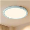 LQWELL® Plafoniera Lampada da soffitto a LED, Lampada da bagno impermeabile IP44 Rotonda Piatta 18W 4000K 1600LM Sottile per Soggiorno Bagno Camera da letto Cucina Seminterrato Ufficio, 220 * 24mm