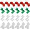 ECSiNG 24Pcs Clip Di Fissaggio Per Tiranteria Per Serratura Portiera Auto Lato Sinistro Destro Passeggero Lato Passeggero Elementi Di Fissaggio In Plastica Adatti Auto Universale
