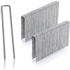 GardenMate 100 Picchetti per Fissaggio a Terra Zincati in Filo d'Acciaio Galvanizzato Lunghezza 100 mm, Larghezza 13 mm, Diametro 2,9 mm