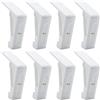 MZMing 8pcs Clip per Tovaglia in Plastica Bianca per Tavolo da Esterno | Ferma tovaglia Clip per Tovaglia Regolabili Caricate a Molla Ferma per Tavoli Fino a 4.5cm Giardino Picnic Festa di Nozze BBQ