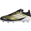 adidas F50 League Messi Football Boots Firm Ground, Scarpe da Calcio, Gold Metallic/Cloud White/Core Black, 28 EU