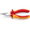 KNIPEX Pinza universale con testa a punta in confezione Self-service cromata isolati con manici rivestiti in materiale bicomponente, 08 26 145 SB