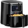 alpina Friggitrice ad Aria 4.5L - Air Fryer per 3-4 persone - Airfryer con Display Digitale - Temperatura Regolabile da 80°C a 200°C - Timer fino a 60 Minuti