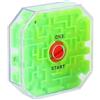 Sipobuy Cubo 3D Puzzle Magico Labirinto Equilibrio Labirinto Palla Rotolante Giocattoli, Apprendimento Educativo Fidget Giocattolo per Bambini Bambini Ragazzi Ragazze, Taglia Piccola (Verde)