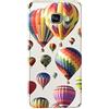 Mixroom - Cover Custodia Case in TPU Silicone Morbida Sfondo Trasparente per Samsung Galaxy A3 A320 (Edizione 2017) T650 Mongolfiere Multicolore