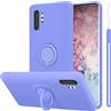 Cadorabo Custodia compatibile con Samsung Galaxy NOTE 10 PLUS in LIQUID LILA CHIARO - Custodia per Cellulare in Silicone TPU Flessibile con Anello - Paraurti per Cover Posteriore Ultra Sottile