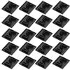 QUARKZMAN 20pz 2020 Scanalatura a V Diametro Foro 4,2mm Tappo Terminale con Profilo Alluminio Standard UE 20x20mm Tappo Fine ABS per Stampante 3D, CNC