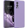 kwmobile Cover per OnePlus Nord 2 5G Custodia - Back Case per Smartphone in Silicone TPU - Protezione Gommata - lavanda lilla