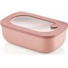 Guzzini - Kitchen Active Design, STORE&MORE BIO, Contenitore Ermetico Rettangolare per Frigo/Freezer/Microonde - Rosa Fiori di Pesco, 20 x12 x h7cm | 900 ml - 171001251