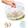 ELENANO | Coperchio Microonde | Coperchio per Microonde | Accessori Microonde per Cocinare | Campana per Microonde 24 cm | 0% BPA | Massima Efficienza in Cucina | 1 Contenitore in Omaggio