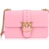 Pinko Love One Classic CL VITELLO Seta, Borsa Donna, P31Q_Rosa Marino-Antique Gold, Taglia Unica