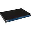 LINK LK24FOSCSS pannello fibra ottica 19 con 24 adattatori SC simplex singlemode profondità 250 mm colore nero unità 1 dimensioni 43x27,5x4 cm materiale metallo per armadio rack