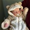 BABESIDE Bambole Neonate Realistiche Fatte a Mano da 17 Pollici Bambole Bambino Lifelike con Corpo in Vinile Morbido Bambole Neonate Reali con Accessori Giocattolo Chiudi gli Occhi