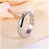 CXWK Anello Semplice da 4 mm Anello in Oro Rosa Moda Uomo e Donna Fede Nuziale Esclusiva per Coppie