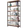 Himimi Scaffale industriale a 5 livelli, scaffale vintage per archiviazione in piedi, scaffali per esposizione, libreria alta, scaffali industriali in metallo per soggiorno, camera da letto e ufficio.