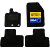 DBS - Tappetini auto - Su misura per Scenic 3 - Con clip - Tappetini auto antiscivolo - 4 pezzi