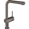 Grohe miscelatore cucina Grohe Minta con doccetta estraibile a 2 getti, hard graphite - 30274A00