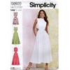 SIMPLICITY Cartamodello SS9920U5 - Cartamodello per abito da donna, con scollatura e lunghezza varianti, taglie U5