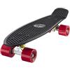 Ridge Skateboards 22 Mini Cruiser Skateboard, Nero/Rosso