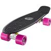 Ridge Skateboards 22 Mini Cruiser Skateboard, Nero/Rosa