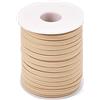Craftdady NavajoWhite Fascia elastica piatta intrecciata da 5 mm, in Spandex, per fascia per la testa e cucito, 180 m