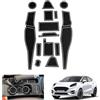 GAFAT Compatibile con Ford Puma ST Line 2020-2023 2024 Tappetini Antiscivolo, Puma 2024 Tappetino in Gomma, Puma ST Line X Tappetini Console Centrale, Cuciture Porte, Puma Accessori (Bianco)