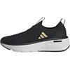 Adidas Donna Cloudfoam Go Sock Shoes, Core Black/Matte Gold/Cloud White, 40 EU