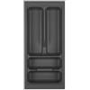 ORGA-BOX I Portaposate 219 x 473 grigio orione con struttura perlata e rivestimento antiscivolo per Tandembox Antaro/Intivo e ModernBox in armadio da 30 cm