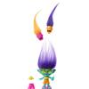 Mattel Trolls 3 - Tutti Insieme - Hair Pops Branch, bambolina dai capelli viola con vestiti rimovibili e accessori a sorpresa, look ispirato al film, giocattolo per bambini, 3+ anni, HNF12