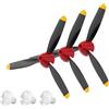 NQEUEPN 3 Set Eliche per Aereo RC 3 Pale, Parte di Giocattolo Sostituzione Elica Aereo Compatibile con Caccia P40 761-13, Adattatori