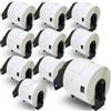 BETCKEY - 10 Rotoli DK-11202 Etichette per Spedizioni Compatibile con Brother, 62mm x 100mm, 3000 Etichette per Stampanti di Etichette Brother QL