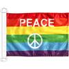 AZ FLAG Bandiera Nautica Arcobaleno Simbolo Pace 45x30 cm Anelli Plastica