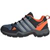 adidas Terrex AX2R Hiking Shoes, Sneakers Unisex-Adulto, Wonder Steel Grey Three Impact Orange, 33.5 EU