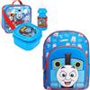 Bundle Bear Thomas The Tank Engine - Set con zaino e portapranzo per bambini, set per il pranzo e borsa per il pranzo, scatole per il pranzo per bambini e bambini, Blu, M