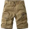 MJGkhiy Pantaloni Uomo Corti Cargo Leggero Pantaloncini Trekking con Multi-Tasca Estivi Pantaloni da Lavoro Corti Taglie Forti Bermuda Uomo con Tasche Cargo Hiking Pantaloncini Tattici