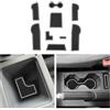 CDEFG Compatibile con VW T Cross 2018-2023 2024 2025, Tappetino Antiscivolo Antipolvere Antigraffio Tappetini in Gomma Portabicchieri Auto T Cross 2024 Accessori (bianco)