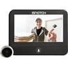 GBC Spioncino Smart Wi-Fi per Porte Blindate con Monitor 4.3, Rilevamento Movimento e Notifiche Push