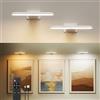 FULEN Luce Per Quadri Senza Filo, Lampada Da Parete Ricaricabile, Luci LED Applique Con 3 Temperature Di Colore, Telecomando, Luce Per Specchio E Dardo, Bianco
