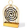 Leonshco Porta Zampirone, Porta Spirale Antizanzare, Porta Bobina per Zanzare Decorativo, Porta Bobine per Zanzare Con Maniglia PUò Essere Utilizzato per La Casa, Centro Commerciale, Bagno Ecc (Oro)
