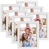 Giftgarden Cornice 15x20,Cornice Foto, Cornici Foto Multiple da Parete e Tavolo, Decorazione per Casa, Ufficio, Set 7 Bianca