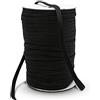 DOJA Barcelona | Rotolo Cordino in Poliestere | Cordino da 100 m | Cordoncino Thai Nero | Diametro 9mm | Corda forte | Cordino per Borse Uncinetto, Lacci Scarpe Sportive, Fili Uncinetto