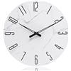 jomparis Orologio radiocontrollato da parete con Lancette Orologio, 30 cm, colore: bianco, Glass Radio-12-White