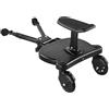 Xinhuju Pedana per passeggino - Passeggino per pedana per bambini, Dispositivo per su ruota per passeggino | Pedana da equitazione universale con sedile rimovibile, per passeggino con pedali an