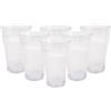 Bastilipo PRISMA - Confezione da 6 bicchieri da 400 ml. MOD. EMPIRE STATE COLORE TRASPARENTE.