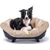 Ferplast Cuccia Cane Interno con Cuscino Lavabile, Divano per Cani, Letto Traspirante e Antiscivolo 85 x 62 x h 33 cm, Nero